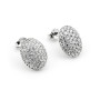 Orecchini a toppe ovali in argento a pavè 28,00 € Orecchini Donna