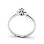 Anello solitario in argento con zircone naturale Ct. 0,07 45,00 € Anelli Donna