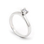 Anello solitario in argento con zircone naturale Ct. 0,15 40,00 € Anelli Donna