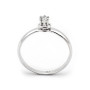 Zoppi Jewels|Anello solitario in argento con zircone naturale Ct. 0,08