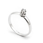 Zoppi Jewels|Anello solitario in argento con zircone naturale Ct. 0,08