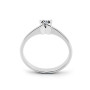 Zoppi Jewels|Anello solitario in argento con zircone naturale Ct. 0,11
