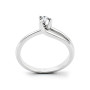 Anello solitario argento con zircone naturale Ct. 0,14 45,00 € Anelli Donna