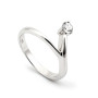 Anello solitario in argento con zircone naturale Ct. 0,20 40,00 € Anelli Donna
