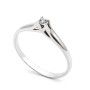 Zoppi Jewels|Anello solitario in argento con zircone natuirale Ct. 0,06