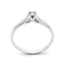 Zoppi Jewels|Anello solitario in argento con zircone natuirale Ct. 0,06