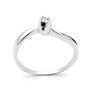 Anello solitario in argento con zircone naturale Ct. 0,04 30,00 € Anelli Donna