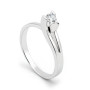 Anello solitario in argento con zircone zircone Ct. 0,18 55,00 € Anelli Donna