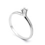 Anello solitario in argento con zircone naturale Ct. 0,05 25,00 € Anelli Donna