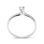 Anello solitario in argento con zircone naturale Ct. 0,05 25,00 € Anelli Donna