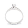 Zoppi Jewels|Anello solitario in argento con zircone naturale Ct. 0,13