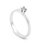 Zoppi Jewels|Anello solitario in argento con zircone naturale Ct. 0,13