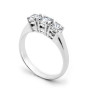 Anello trilogy argento con zirconi naturali Ct. 0,75 60,00 € Anelli Donna