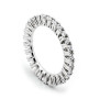 Anello Veretta in argento con zirconi naturali a giro 65,00 € Anelli Donna