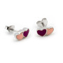 Orecchini con cuore rosa e viola in argento 15,00 € Orecchini Kids