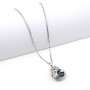 Zoppi Jewels:Collana con pavone in acciaio e lapislazzuli naturale:35,00 €