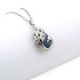 Zoppi Jewels:Collana con pavone in acciaio e lapislazzuli naturale:35,00 €