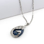 Zoppi Jewels:Collana con pavone in acciaio e lapislazzuli naturale:35,00 €