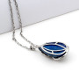 Zoppi Jewels:Collana con pavone in acciaio e lapislazzuli naturale:35,00 €