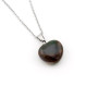 Cuore in pietra Unakite naturale con catenina acciaio 12,00 € Collane con gemme