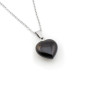 Cuore in pietra Agata grigio naturale con catenina acciaio 12,00 € Collane con gemme