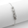Zoppi Jewels|Bracciale in argento con applicazioni tonde e quadre