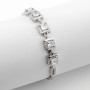 Zoppi Jewels|Bracciale in argento a catena zirconata e centrale princess