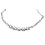 Zoppi Jewels|Bracciale in argento a catena zirconata e centrale princess
