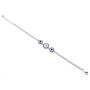 Bracciale tennis con centrale cerchi a pavè in argento 80,00 € Bracciali Donna