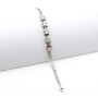Zoppi Jewels|Bracciale in argento a catena zirconata e centrale princess