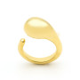 Zoppi Jewels|Anello goccia bombata elettroformata in argento oro