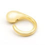 Zoppi Jewels|Anello goccia bombata elettroformata in argento oro