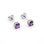 Zoppi Jewels|Orecchini in argento con ametista 5mm