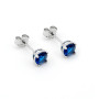 Orecchini punto luce blu zaffiro 5mm in argento 12,00 € Orecchini Donna
