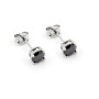 Zoppi Jewels:Orecchini punto luce nero 5mm in argento:12,00 €