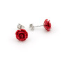 Orecchini in argento con roselline di corallo rosso 10,00 € Orecchini con gemme