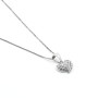 Collana in argento con cuoricino a pavè di zirconi 35,00 € Collane Donna