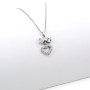 Collana cuore con fiocco con zirconi in argento 38,00 € Collane Donna