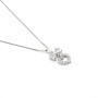 Collana cuore con fiocco con zirconi in argento 38,00 € Collane Donna