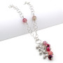 Zoppi Jewels|Collana a catena con grappolo e pietre porpora