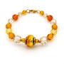Bracciale con perle di murano topazio 50,00 € Promozioni