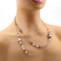 Zoppi Jewels|Collana doppio filo con perle di murano lilla