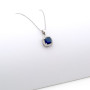 Collana in argento con zaffiro e zirconi bianchi 32,00 € Collane Donna