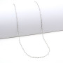 Zoppi Jewels|Catenina torchon in oro bianco 45cm