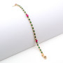 Tennis in argento con pietre bianche e verdi e cuori fucsia 55,00 € Bracciali Donna