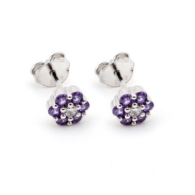 Orecchini DonnaOrecchini punto luce ametista 3mm in argento10,00 €