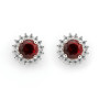 Zoppi Jewels:Orecchini a toppe in argento con pietre rosso rubino:35,00 €