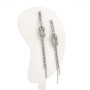 Orecchini tennis 2 fili con nodo in argento 925 55,00 € Orecchini Donna