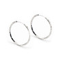 Orecchini cerchio 22mm in oro bianco diamantato 135,00 € Orecchini Donna