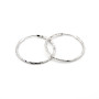 Orecchini cerchio 22mm in oro bianco diamantato 135,00 € Orecchini Donna